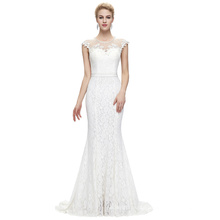 Starzz 2016 Sleeveless Floor-Length Elegant White Lace Formal Evening Dress 8 Size US 2~16 ST000085-2